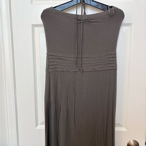 Chic Strapless Gray Dress
